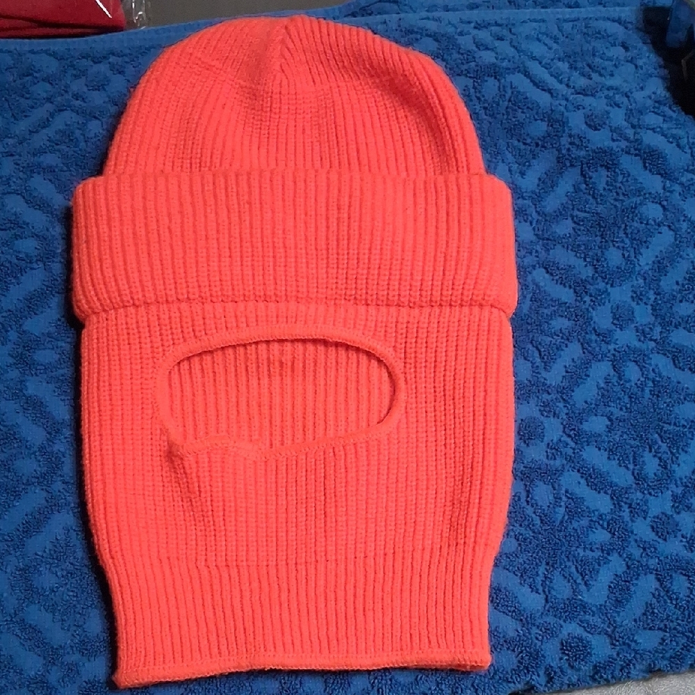 HOT SHOT Hunting Winter One Hole facemask Hat Blaze Orange Youth